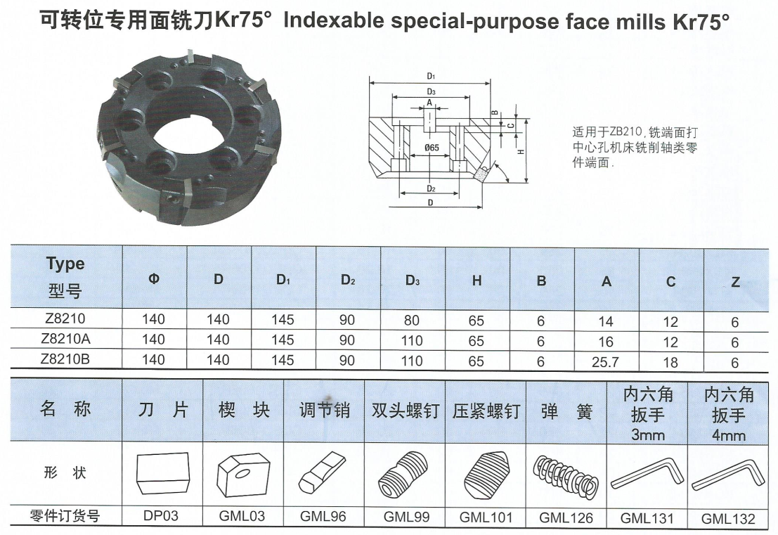 可转位专用面铣刀Kr75°.png